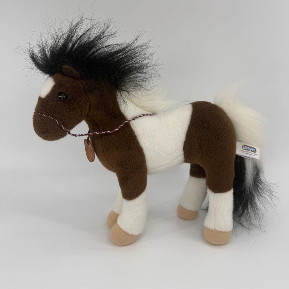 Aurora Breyer Showstoppers Paint Horse Plush Brown White Stuffed Animal 2020